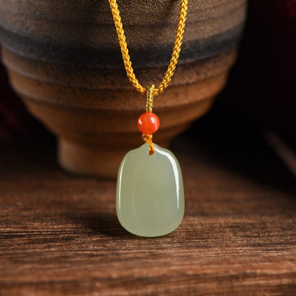 Necklace with Jade Pendant - Heitian Safe & Sound | STAR8S