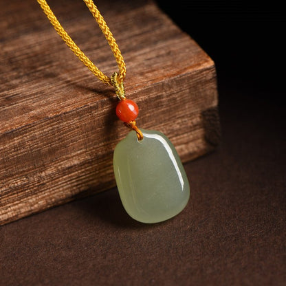 Necklace with Jade Pendant - Heitian Safe & Sound | STAR8S