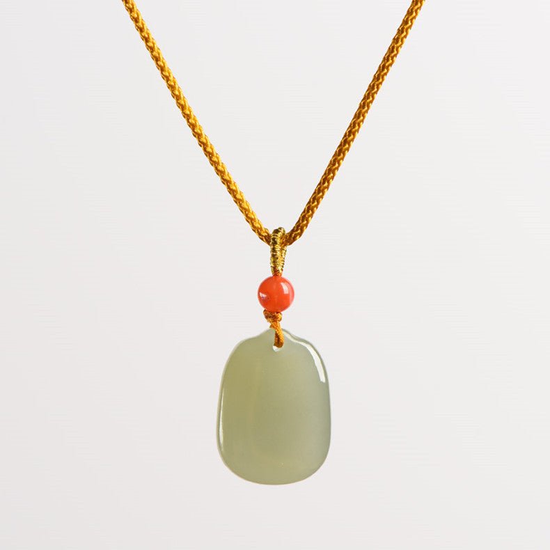 necklace with jade pendant - heitian safe & sound | star8s