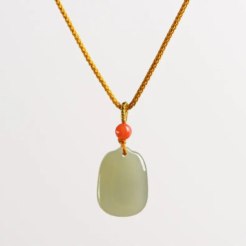 necklace with jade pendant - heitian safe & sound | star8s