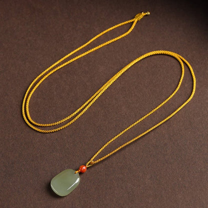 Necklace with Jade Pendant - Heitian Safe & Sound | STAR8S