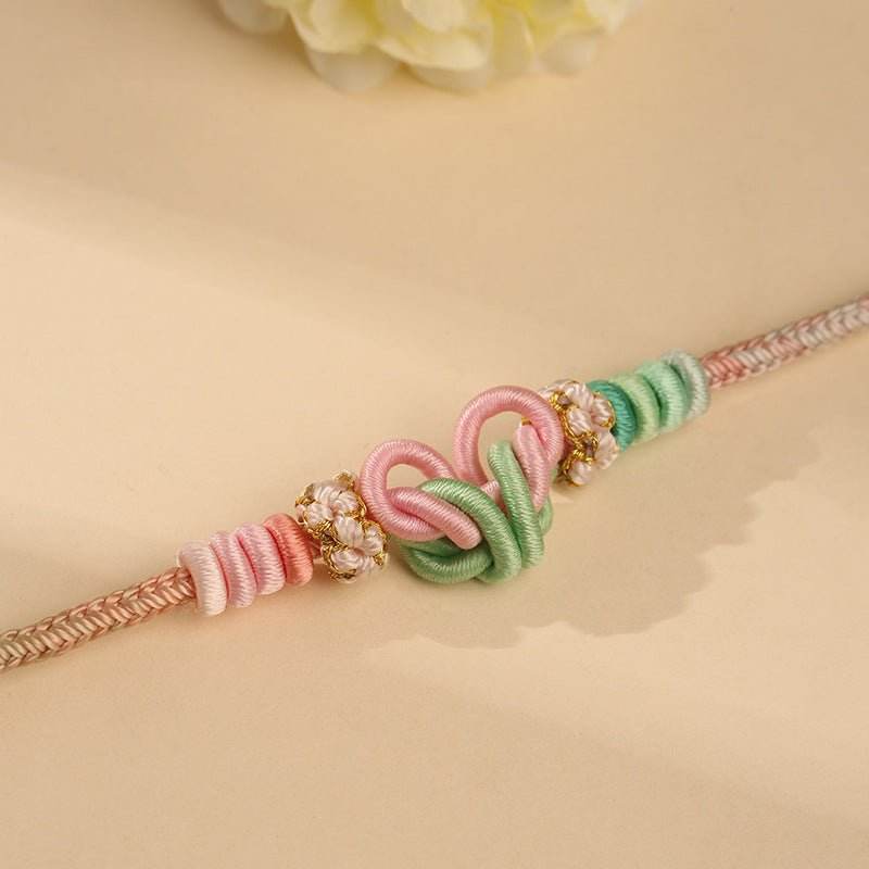 new bow - knot hand - woven rope, diy sweet jewelry for besties - star8s