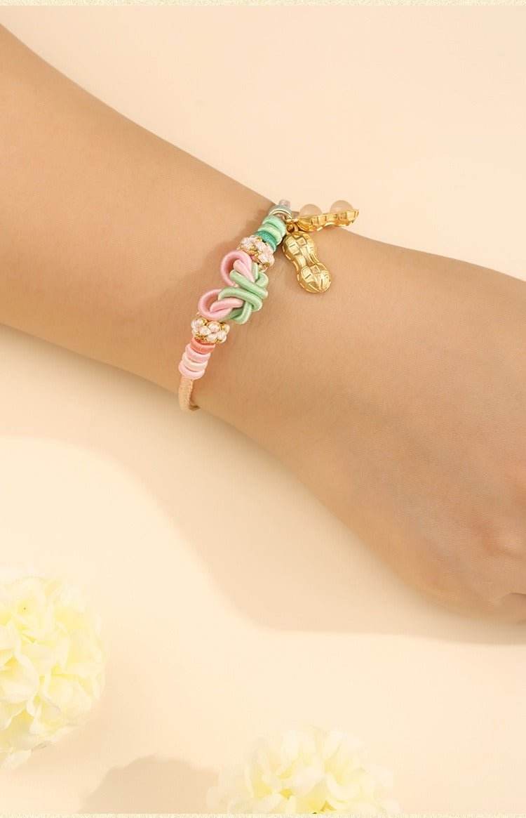 new bow - knot hand - woven rope, diy sweet jewelry for besties - star8s