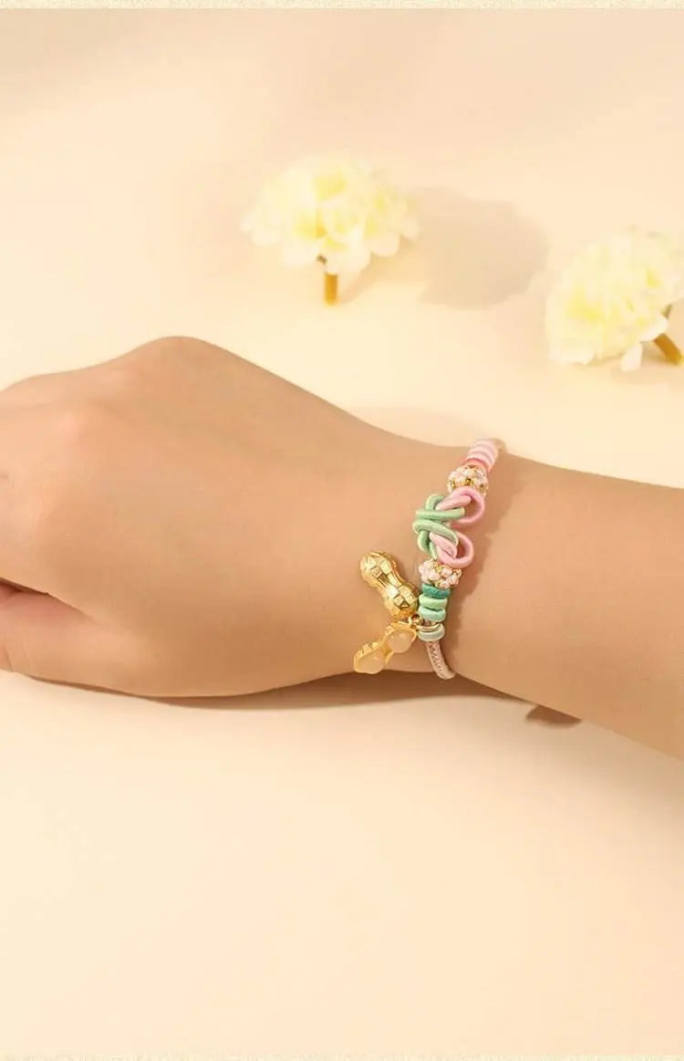 new bow - knot hand - woven rope, diy sweet jewelry for besties - star8s