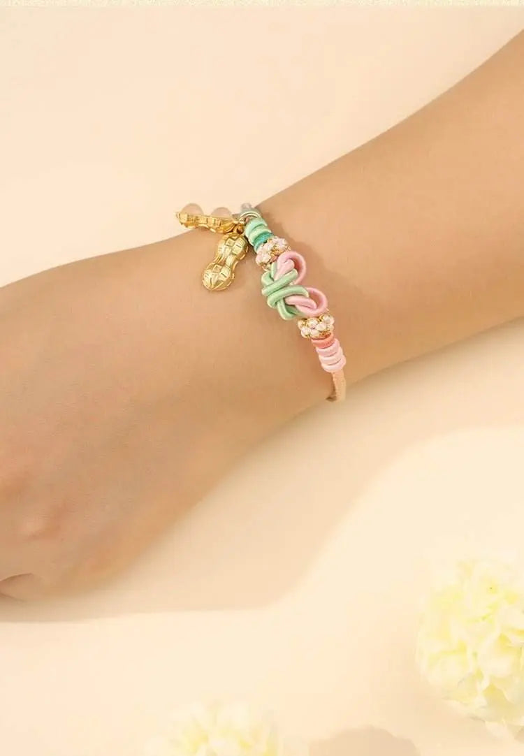 new bow - knot hand - woven rope, diy sweet jewelry for besties - star8s