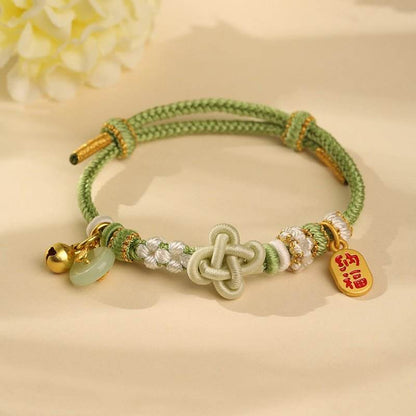 New Lucky Clover Hand - Woven Rope, DIY Beaded Jewelry for Students & Young Girls - STAR8S