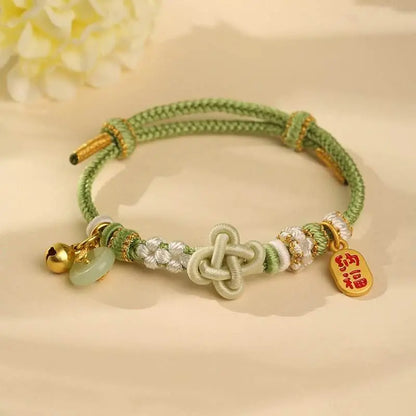 New Lucky Clover Hand - Woven Rope, DIY Beaded Jewelry for Students & Young Girls - STAR8S