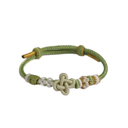 New Lucky Clover Hand - Woven Rope, DIY Beaded Jewelry for Students & Young Girls - STAR8S