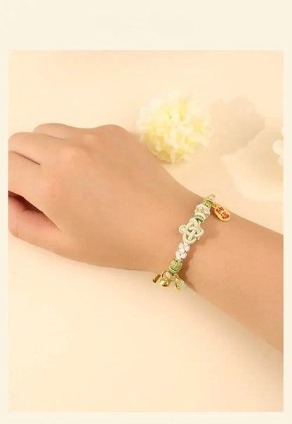 New Lucky Clover Hand - Woven Rope, DIY Beaded Jewelry for Students & Young Girls - STAR8S