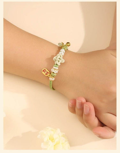 New Lucky Clover Hand - Woven Rope, DIY Beaded Jewelry for Students & Young Girls - STAR8S