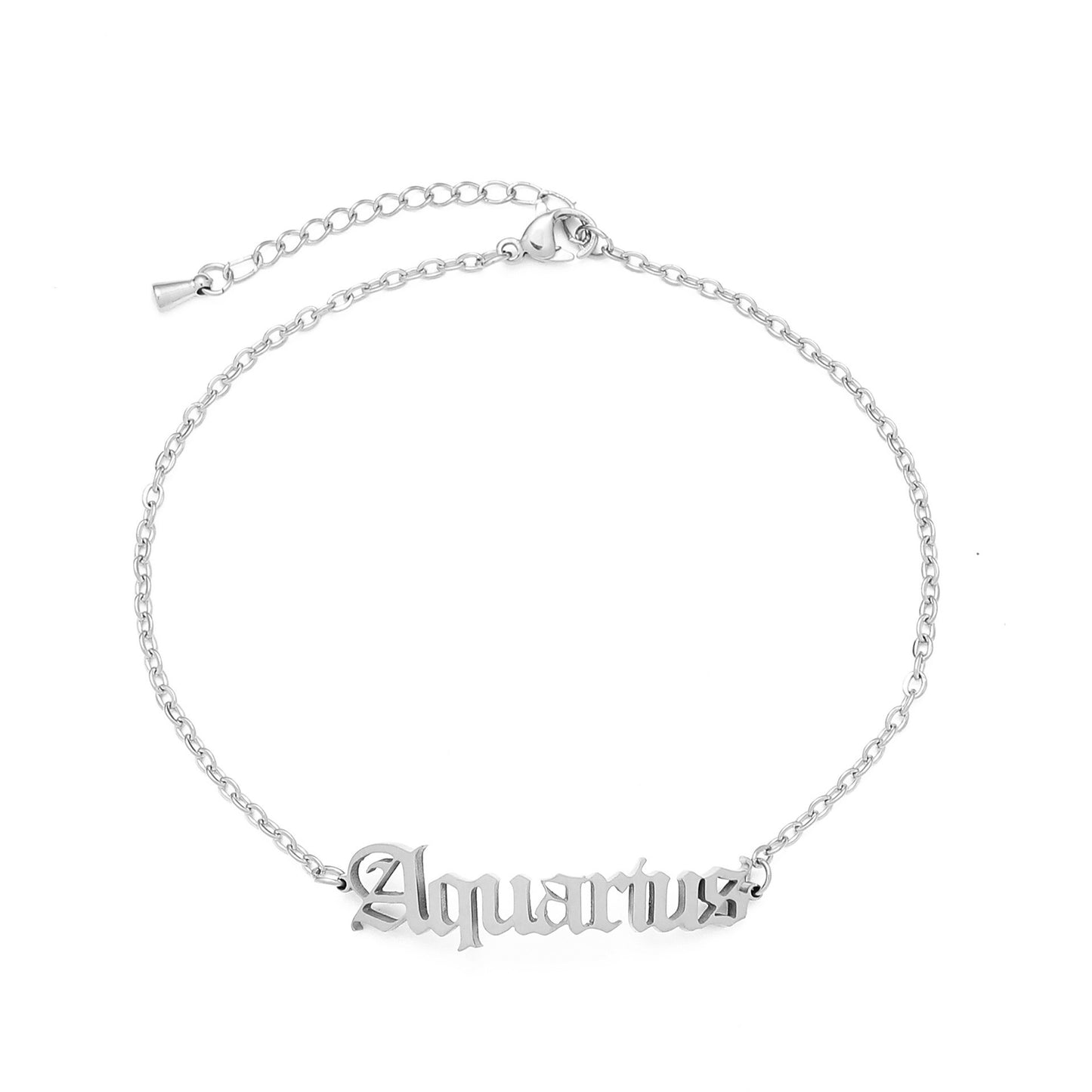 zodiac signs bracelet - titanium steel gothic beach style personalized bracelets for men & women - star8s