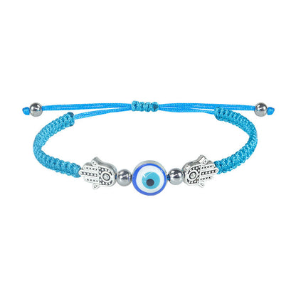Evil Eye Bracelet - Handcrafted Adjustable Red String Bracelet with Hamsa & Nazar Protection Charm for Women - STAR8S
