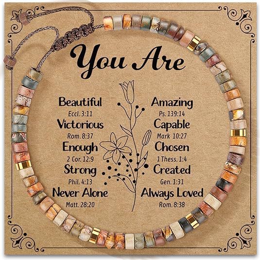 handwoven bracelet for women – high-end, stylish natural stone wristband – adjustable, outdoor, sports & fashion accessory