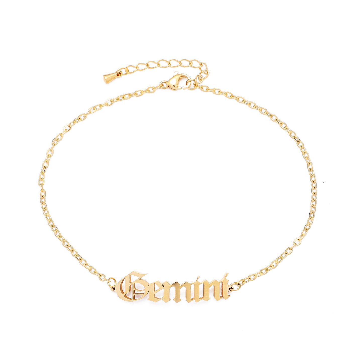 zodiac signs bracelet - titanium steel gothic beach style personalized bracelets for men & women - star8s