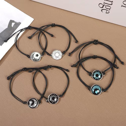 Luminous Couple Bracelets - Fashion Yin-Yang Handcrafted Corded Bracelets, Perfect Valentine’s Day Gift - STAR8S