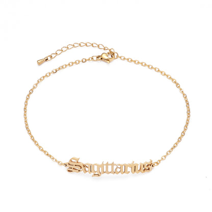 Zodiac Signs Bracelet - Titanium Steel Gothic Beach Style Personalized Bracelets for Men & Women - STAR8S