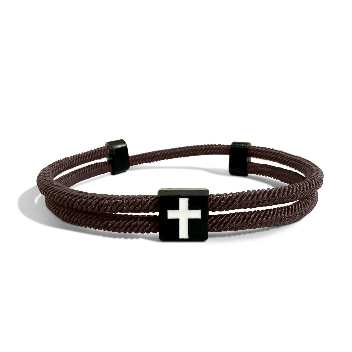 new milan rope braided bracelet with cross - minimalist adjustable unisex bracelet for couples - star8s