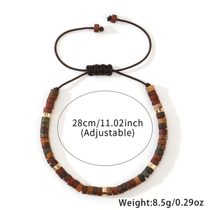 Handwoven Bracelet for Women – High-End, Stylish Natural Stone Wristband – Adjustable, Outdoor, Sports & Fashion Accessory