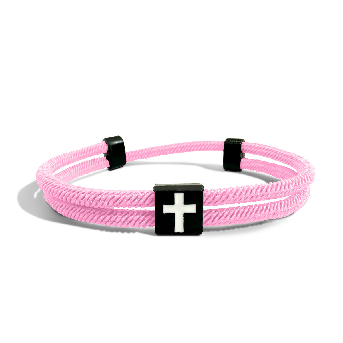 new milan rope braided bracelet with cross - minimalist adjustable unisex bracelet for couples - star8s