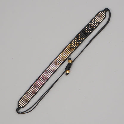 Colorful Heart Boho Friendship Bracelets — Handmade Woven Seed Bead Bracelet, Adjustable, Gift-Ready