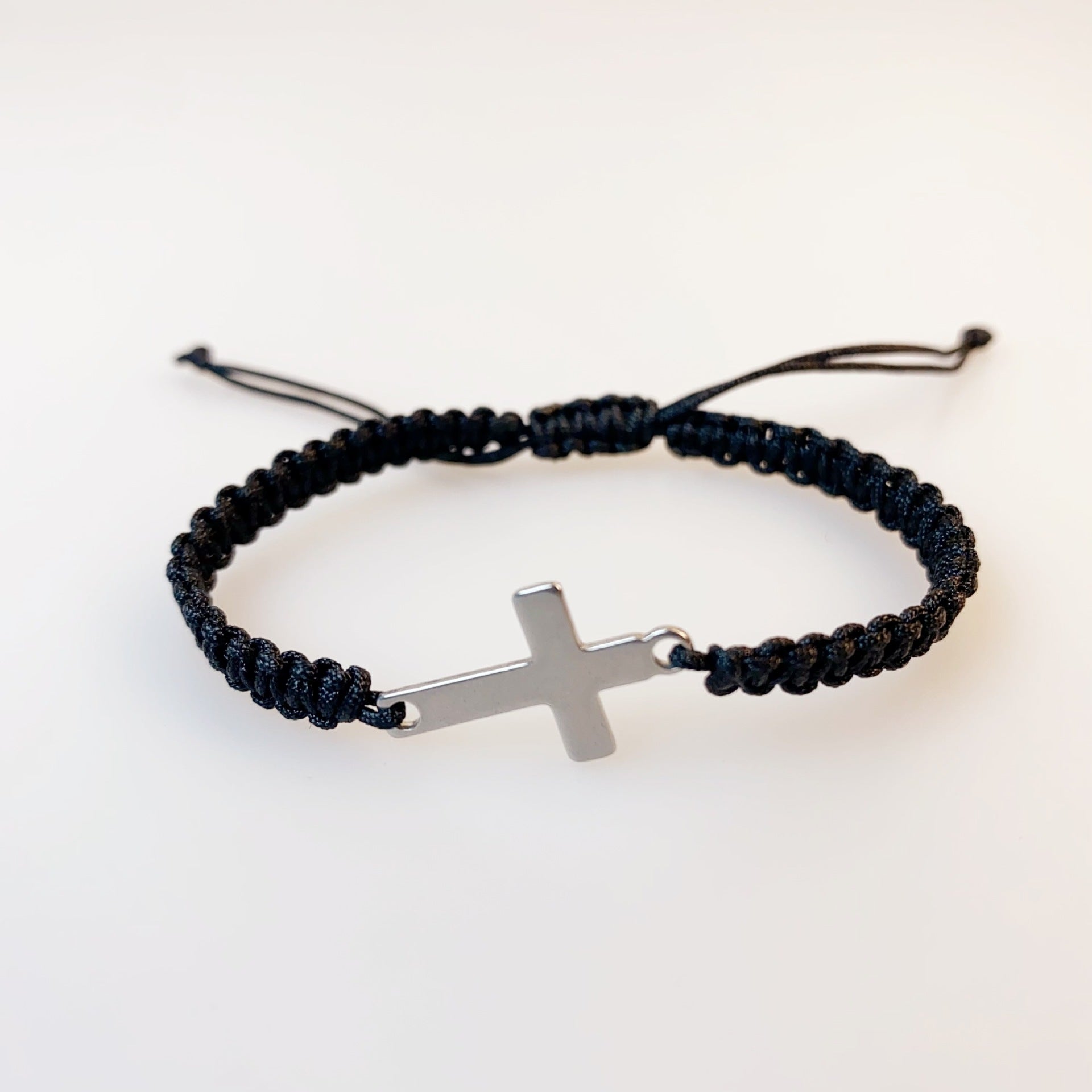 Stainless Steel Cross Hand-Woven Bracelet | Unisex Simple Couple Gift | Colored Friendship Bracelet - STAR8S