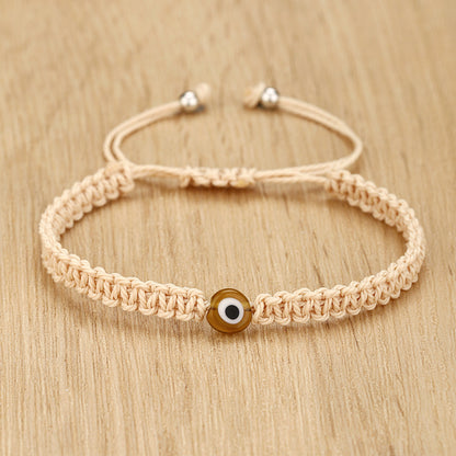 Evil Eye Braided Bracelet - Handmade Colorful Red Cord Bracelet for Men & Women - Protection Amulet Jewelry - STAR8S