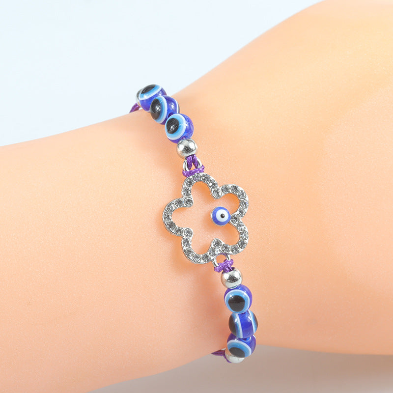 Blue Evil Eye Bracelet – Handcrafted Protective Bracelet with Nazar & Lucky Charm - STAR8S