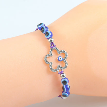 Blue Evil Eye Bracelet – Handcrafted Protective Bracelet with Nazar & Lucky Charm - STAR8S