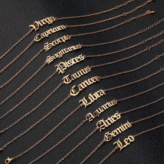 Zodiac Signs Bracelet - Titanium Steel Gothic Beach Style Personalized Bracelets for Men & Women - STAR8S