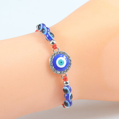 Blue Evil Eye Bracelet – Handcrafted Protective Bracelet with Nazar & Lucky Charm - STAR8S