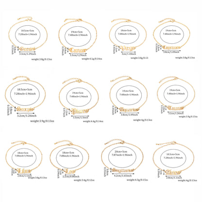 Zodiac Signs Bracelet - Titanium Steel Gothic Beach Style Personalized Bracelets for Men & Women - STAR8S