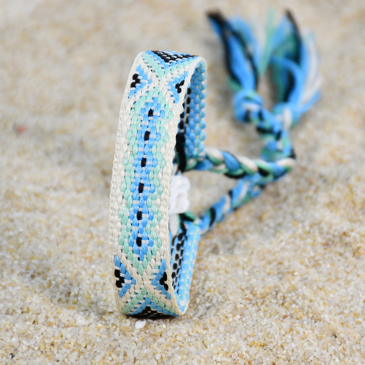 nepal boho woven friendship bracelet – colorful tassel handmade women’s bracelet