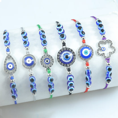 Blue Evil Eye Bracelet – Handcrafted Protective Bracelet with Nazar & Lucky Charm - STAR8S