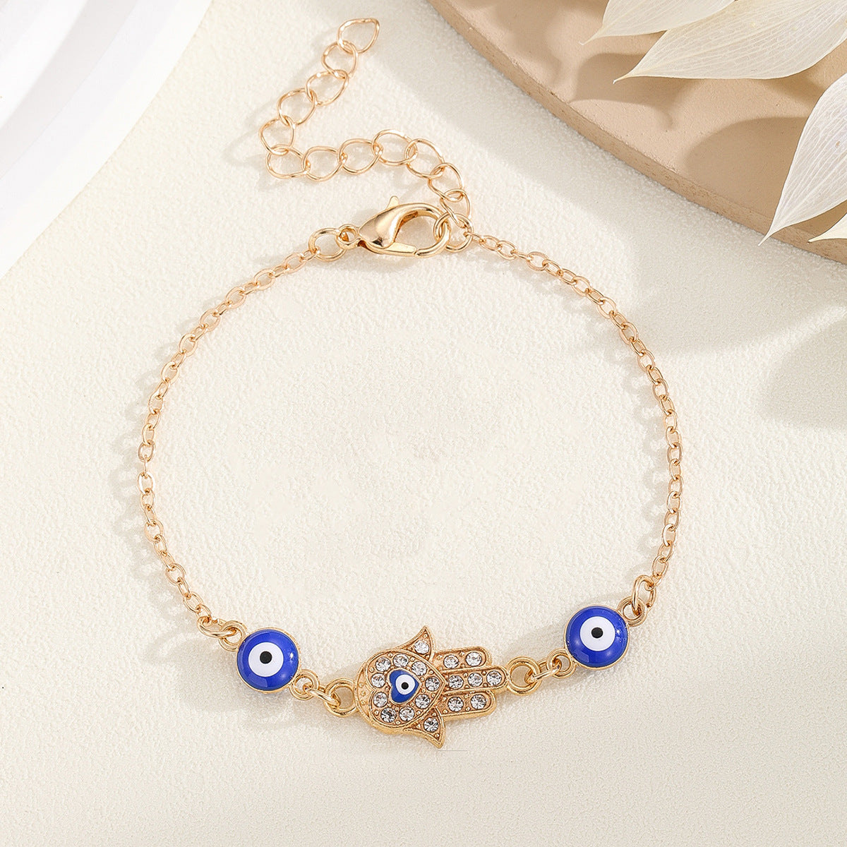 Evil Eye Heart Bracelet with Diamonds for Women | Stylish Chain Bracelet - STAR8S