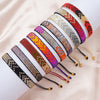 Colorful Heart Boho Friendship Bracelets — Handmade Woven Seed Bead Bracelet, Adjustable, Gift-Ready