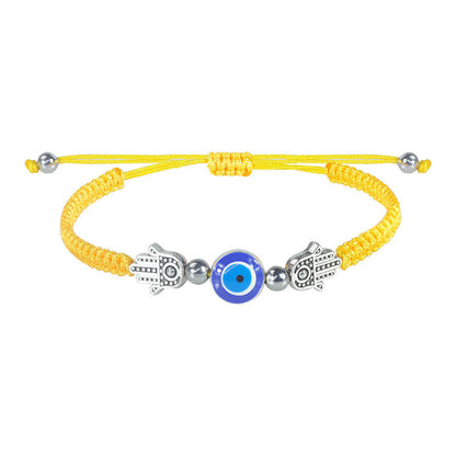 Evil Eye Bracelet - Handcrafted Adjustable Red String Bracelet with Hamsa & Nazar Protection Charm for Women - STAR8S