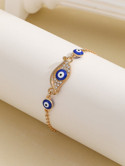 Evil Eye Heart Bracelet with Diamonds for Women | Stylish Chain Bracelet - STAR8S