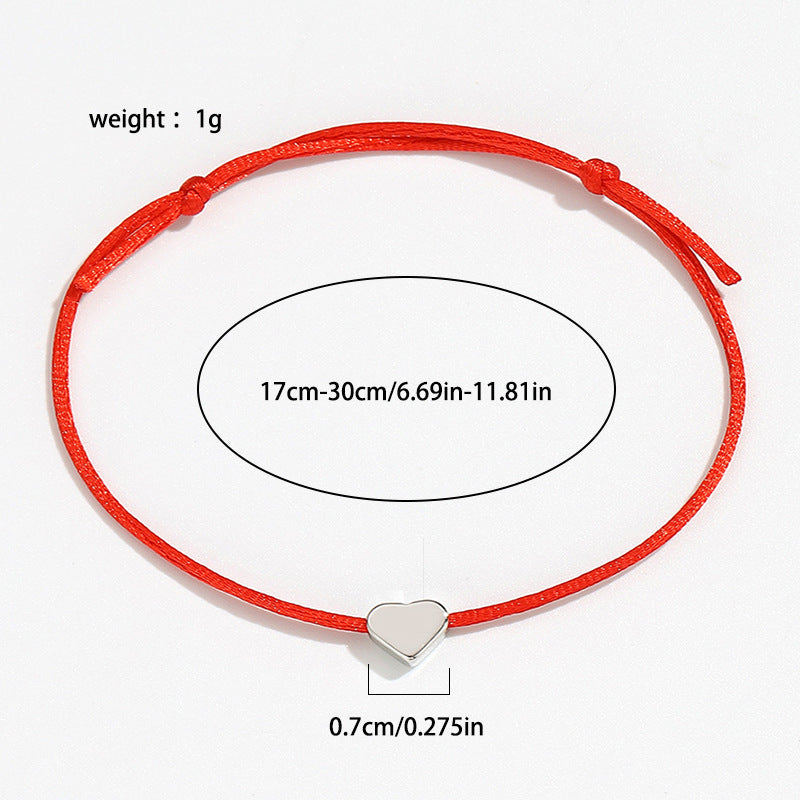 Sweet Heart Bracelet | Fashionable & Simple Adjustable Heart Bracelet | Colorful & Cute Jewelry for Women - STAR8S