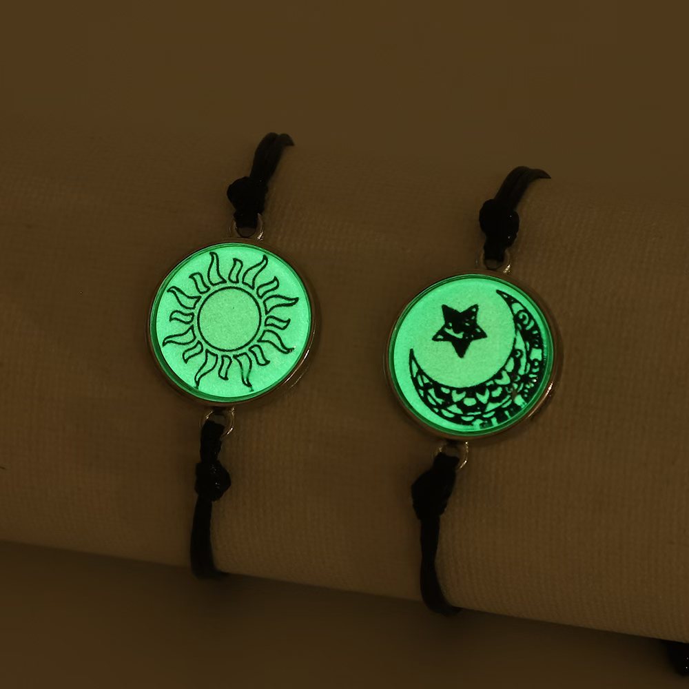 Luminous Couple Bracelets - Fashion Yin-Yang Handcrafted Corded Bracelets, Perfect Valentine’s Day Gift - STAR8S