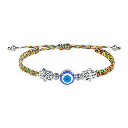 Evil Eye Bracelet - Handcrafted Adjustable Red String Bracelet with Hamsa & Nazar Protection Charm for Women - STAR8S