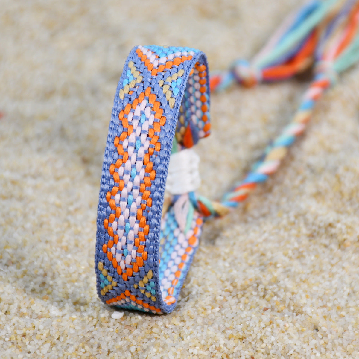 nepal boho woven friendship bracelet – colorful tassel handmade women’s bracelet