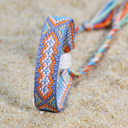 Nepal Boho Woven Friendship Bracelet – Colorful Tassel Handmade Women’s Bracelet