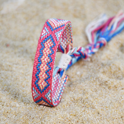 Nepal Boho Woven Friendship Bracelet – Colorful Tassel Handmade Women’s Bracelet