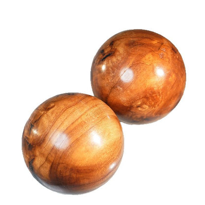 Lightning-Struck Jujube Wood Massage Ball – Hand-Carved Health Ball for Elderly, Natural Wooden Wellness Gift