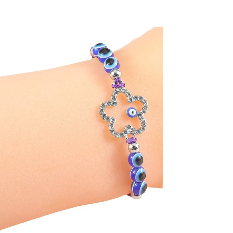 Blue Evil Eye Bracelet – Handcrafted Protective Bracelet with Nazar & Lucky Charm - STAR8S