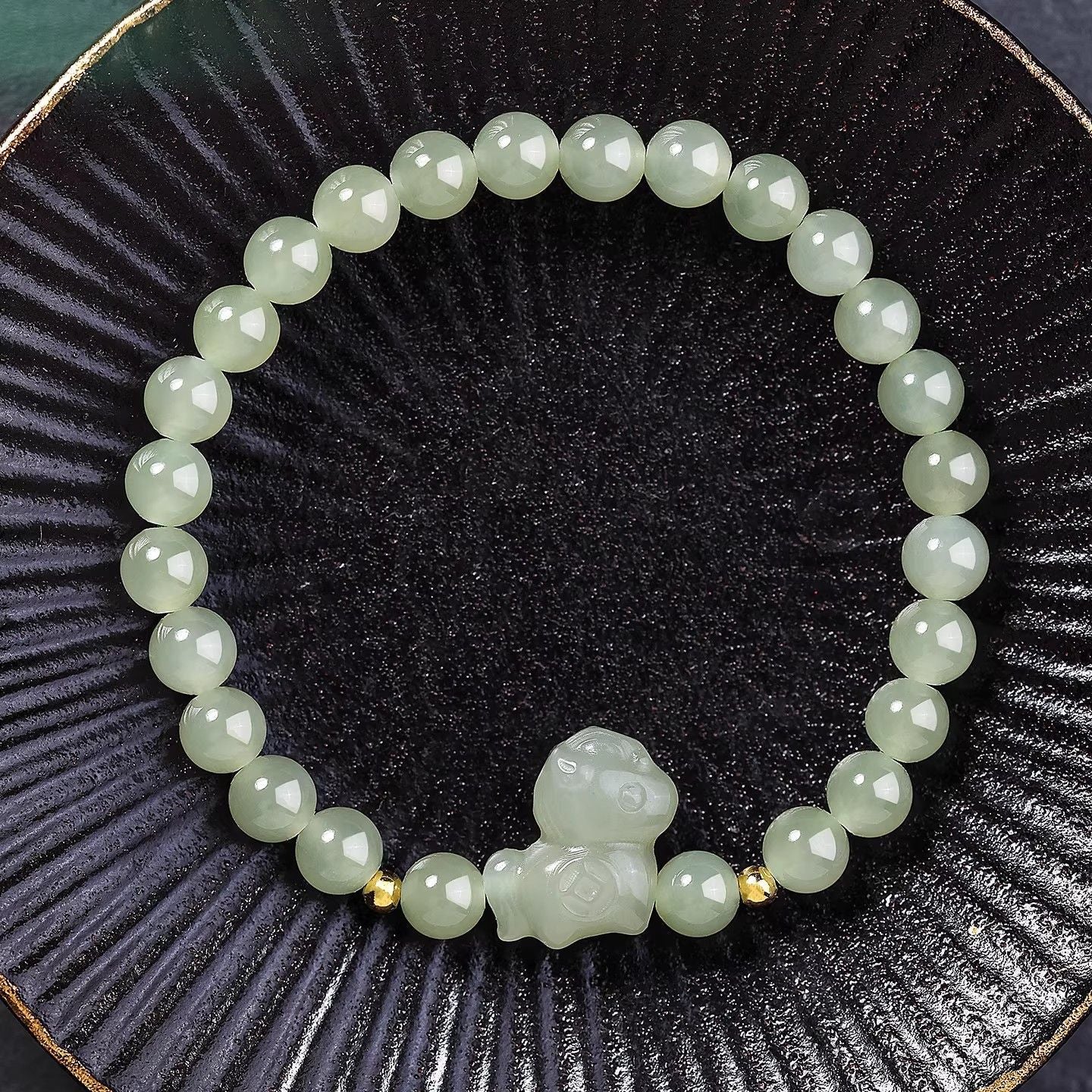 chinese zodiac horse jade beaded bracelet 2026 - star8s