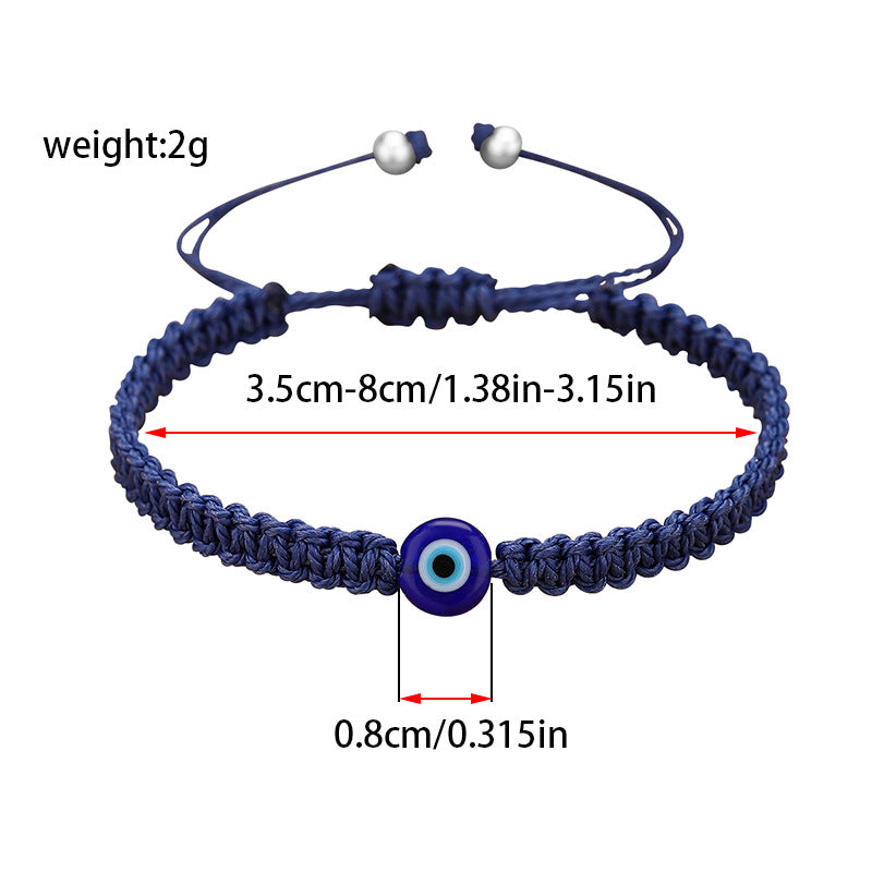 evil eye braided bracelet - handmade colorful red cord bracelet for men & women - protection amulet jewelry - star8s