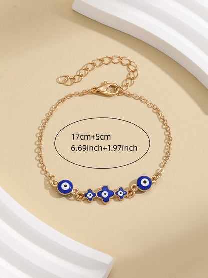 Evil Eye Heart Bracelet with Diamonds for Women | Stylish Chain Bracelet - STAR8S