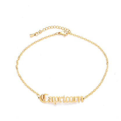 Zodiac Signs Bracelet - Titanium Steel Gothic Beach Style Personalized Bracelets for Men & Women - STAR8S