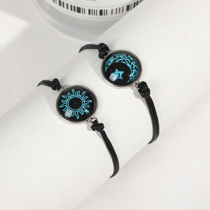 Luminous Couple Bracelets - Fashion Yin-Yang Handcrafted Corded Bracelets, Perfect Valentine’s Day Gift - STAR8S